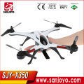 2016 nueva llegada XK modelo de alta calidad 3D FPV RC aviones 4 canales profesional rc drone 2.4Ghz 6 ejes FPV RC aviones SJY-X350